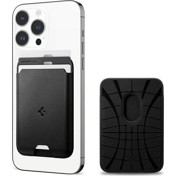 Spigen Valentinus Wallet Magsafe pěněženka pro 3 karty, černá