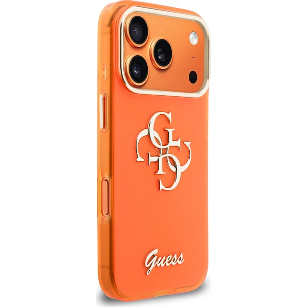 Guess IML 4G Script Metal Logo kryt iPhone 17 Pro Max oranžový - Pouzdra - Obrázek 92d86f7b5ff94453a0c7b57d2032854b