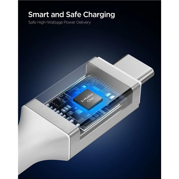 Spigen Essential USB-C/USB-C napájecí kabel 240W 1,2m bílý - Kabely a redukce - Obrázek 92de38b68f274327a6aff02e59871ef4