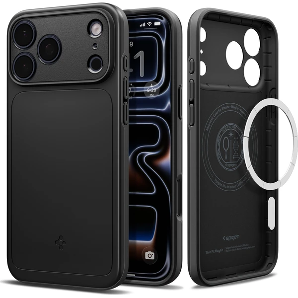 Spigen Thin Fit MagSafe kryt iPhone 18 Pro/17 Pro black - Pouzdra - Obrázek 92de8167b6cc4cc7bf785af421f4c508
