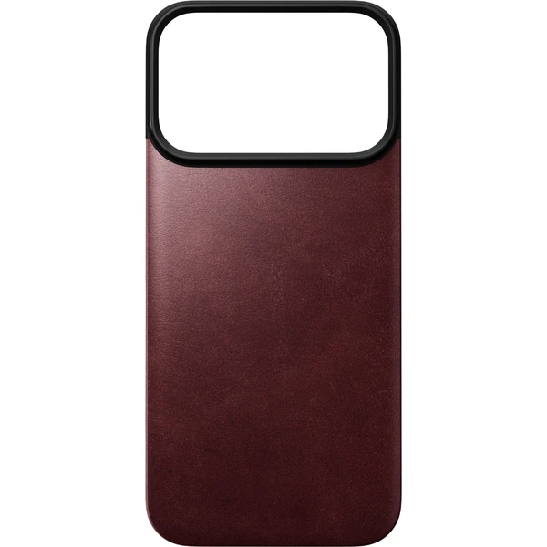 Nomad Magnetic Leather Back (Horween) MagSafe kožený kryt iPhone 18 Pro Burgundy - Pouzdra - Obrázek 92e4437b19794760b37b88dedd83c478