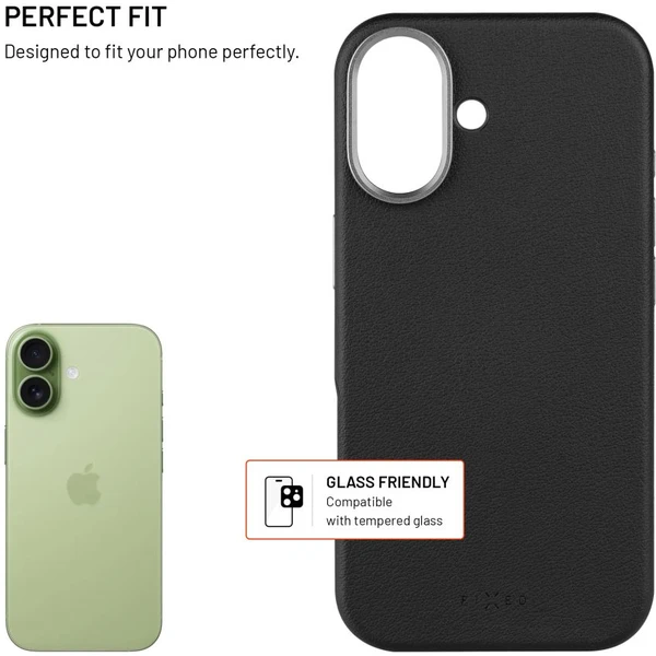 FIXED MagLeather kožený kryt s MagSafe Apple iPhone 17 černý - Pouzdra - Obrázek 92fa5b60b0164051a5878fc2732112f3