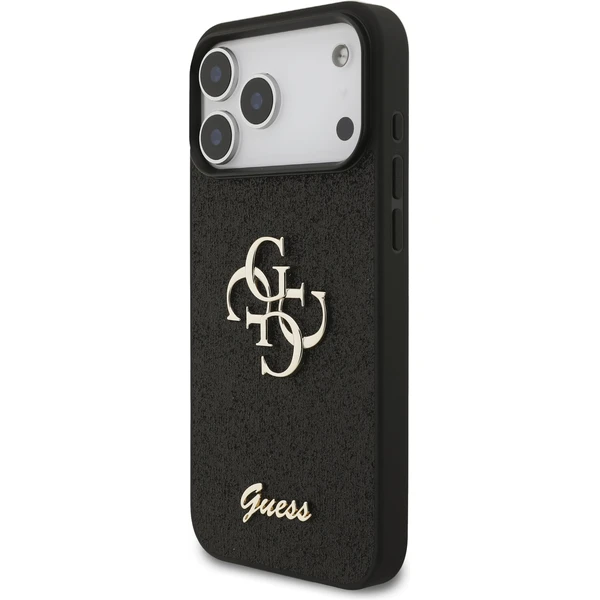 Guess PU Fixed Glitter 4G Metal Logo kryt iPhone 17 Pro Max černý - Pouzdra - Obrázek 92face4aabdc4034839f28ada962f98a