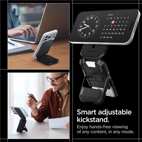 Spigen Tough Armor Pro Wallet MagSafe peněženka pro 5 karet černá - Peněženky - Obrázek 92fe55a998f7484f89a4cc2d30919648