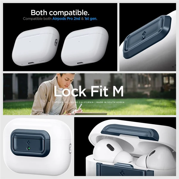 Spigen Lock Fit M pouzdro AirPods Pro (2nd/1st Gen) modré - Pouzdra - Obrázek 9307f81a80c747c796857ba6c54d90b1