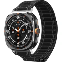 Spigen Fabric Band řemínek (hook-and-loop) Samsung Galaxy Watch Ultra 47mm černý - Řemínky