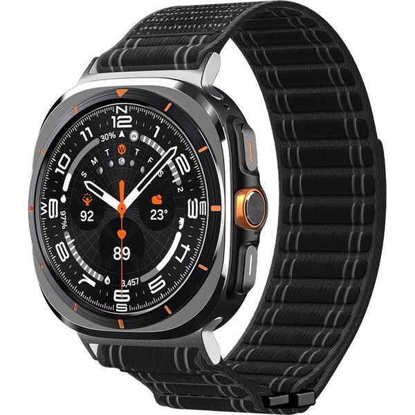 Spigen Fabric Band řemínek (hook-and-loop) Samsung Galaxy Watch Ultra 47mm černý