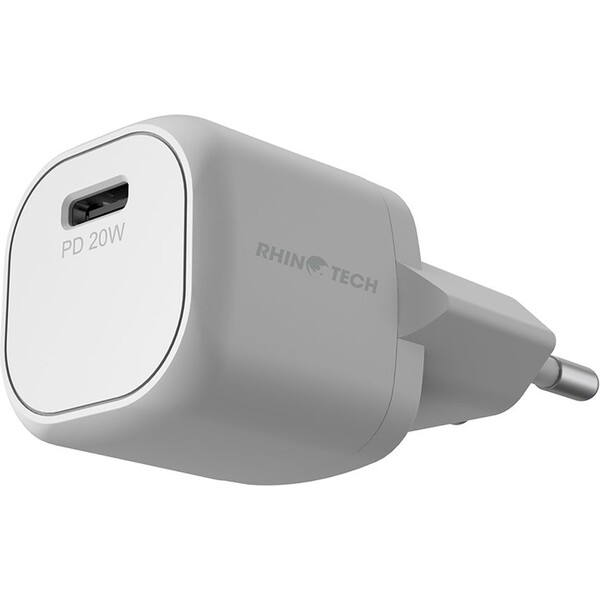 RhinoTech Mini síťová nabíječka USB-C, 20W, PD bílá