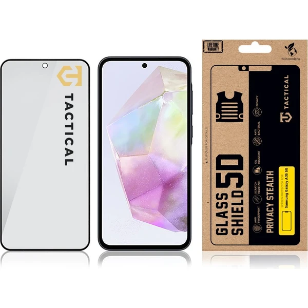 Tactical Glass Shield Privacy Stealth 5D sklo Samsung Galaxy A35 5G černé - Ochranné folie a skla - Obrázek 933f3908fc7e4fd1851b55a02cb1ac0a