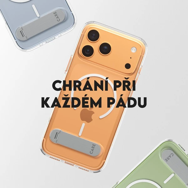 PanzerGlass® CARE Kickstand kryt s MagSafe Apple iPhone 17 Pro Max stříbrný/bílý - Pouzdra - Obrázek 936a838e09624f1e8da39532e6f60bf4