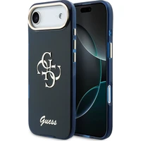 Guess IML 4G Script Metal Logo kryt iPhone Air modrý - Pouzdra