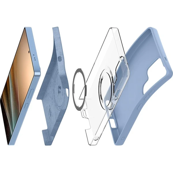 Spigen Silicone Fit MagSafe kryt Samsung Galaxy S25 Ultra safírově modrý - Pouzdra - Obrázek 9384163145234809a1ac2df9ff3aeb44