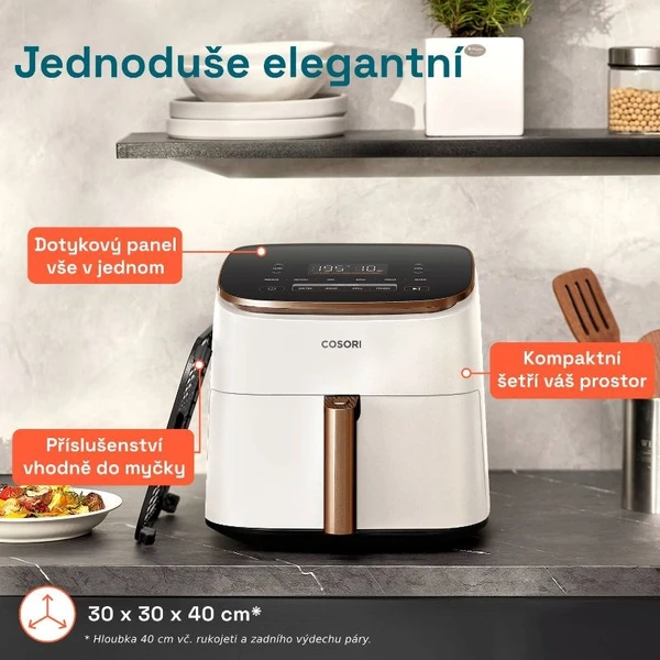 Cosori TurboBlaze Pro horkovzdušná fritéza 6,2l bílá - Fritézy - Obrázek 939dc9dc20f6407eb6b69eaa8af95b37