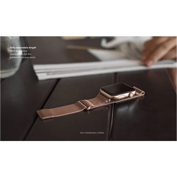 UNIQ Dante ocelový řemínek Apple Watch 42/41/40/38mm Cobalt modrý - Řemínky - Obrázek 93A1100501