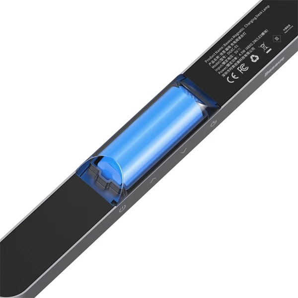 Baseus Magnetic Pro magnetická bezdrátová LED lampa šedá - Lampičky - Obrázek 93AE000N01