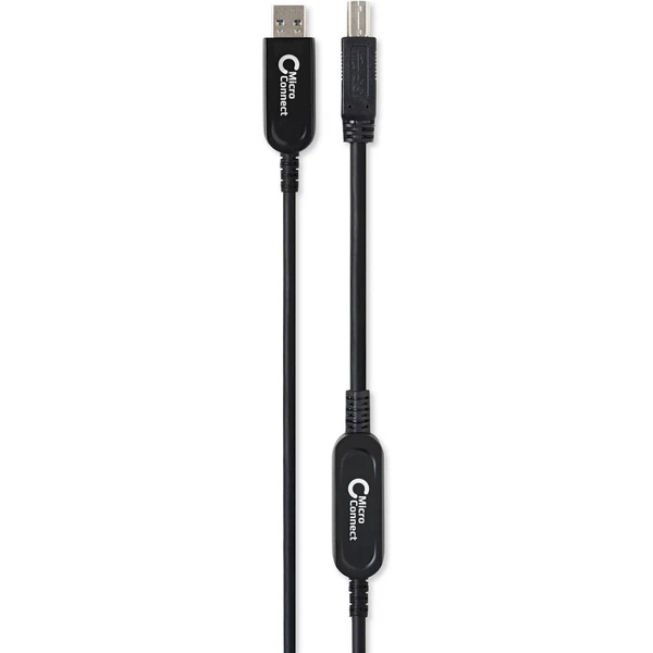 MicroConnect Premium Optic Fiber USB-A/USB-B optický kabel 15m černý - Kabely a redukce - Obrázek 93PF000O01