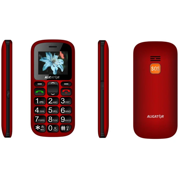 ALIGATOR A321 Senior červený/černý + stolní nabíječka (Další) - Mobilní telefony - Obrázek 93PR000501