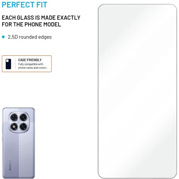 FIXED 2,5D tvrzené sklo Xiaomi Redmi Note 14 5G/Poco M7 Pro 5G čiré - Pouzdra - Obrázek 93d06ba0b7554e93a606b811e10408ce