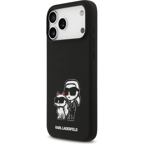 Karl Lagerfeld Liquid Silicone K&CH Sketch MagSafe kryt iPhone 17 Pro Max černý - Pouzdra - Obrázek 93d1c2efd9584c2db869a8bf622386dc