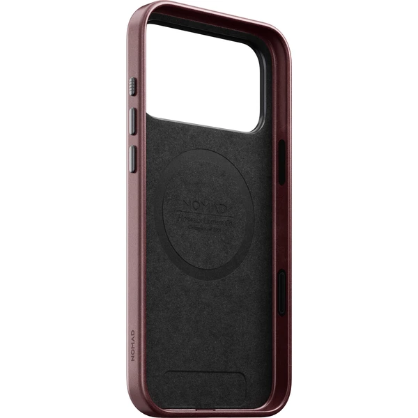 Nomad Traditional Leather (Horween) MagSafe kožený kryt iPhone 18 Pro Max Burgundy - Pouzdra - Obrázek 93f486a3d71d49748f971a9ea431d7ef