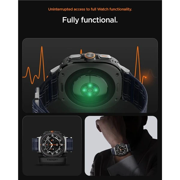 Spigen Fabric Band řemínek (hook-and-loop) Samsung Galaxy Watch Ultra 47mm námořně modrý - Řemínky - Obrázek 93f975b147974de583cc8e8b567ffd63