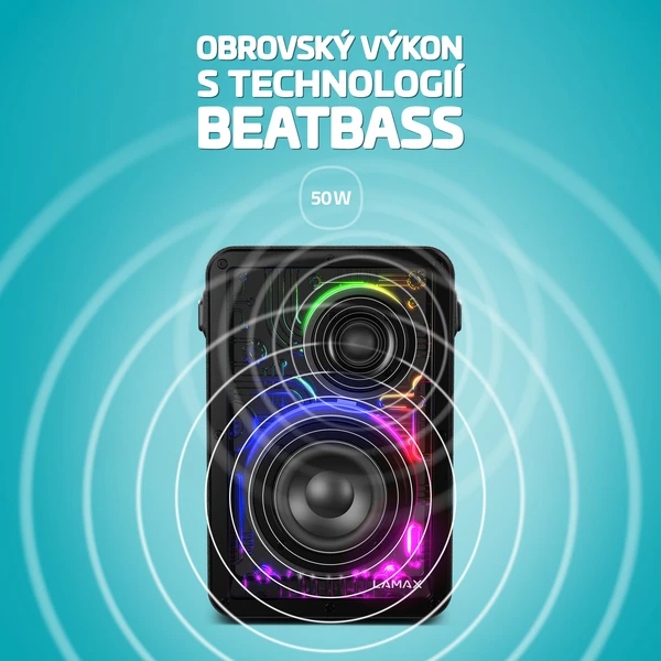 LAMAX CyberWave1 bezdrátový reproduktor černý - Reproduktory - Obrázek 9413af7d41c444d9a5b61b941a5884b3