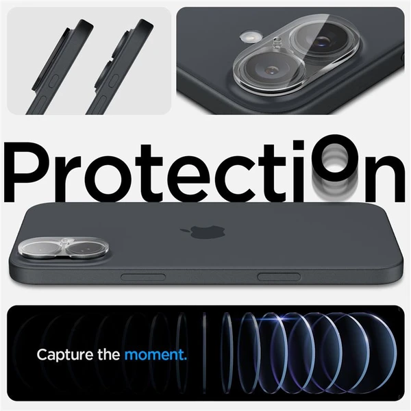 Spigen Glass tR Optik sada skel iPhone 16/16 Plus čirá (2-pack) - Ochranné folie a skla - Obrázek 9466ee6b26fb46b18cc20da675a336f3