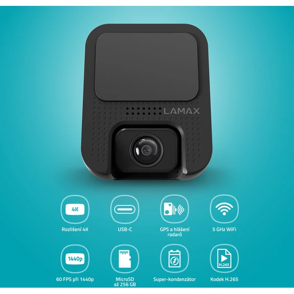 LAMAX F10 GPS 4K autokamera černá - Kamery - Obrázek 949ec1af01a542f6972f108435665ba2
