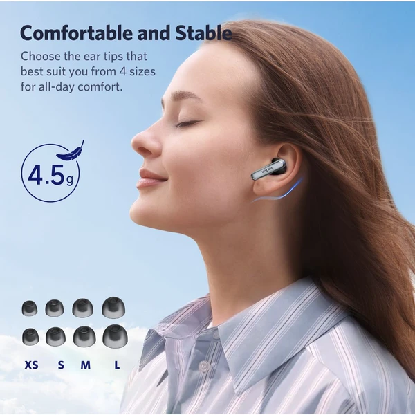 EarFun Air 2 bezdrátová sluchátka TW210B TWS černá - Sluchátka - Obrázek 94B2000J01