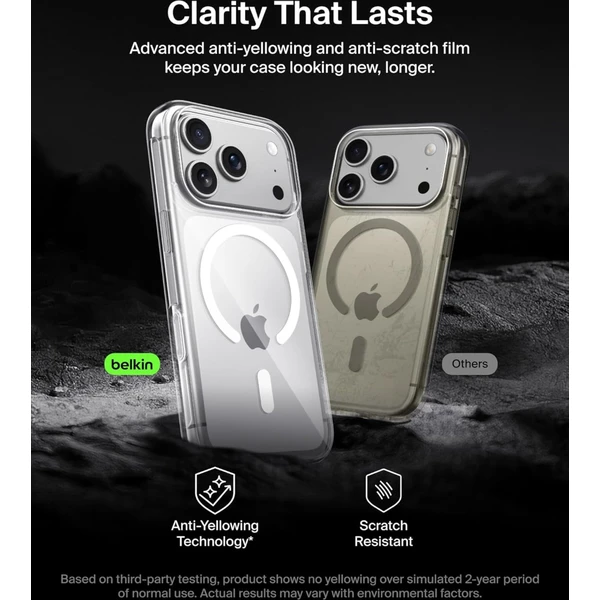 Belkin SheerForce MagSafe kryt iPhone 17 Pro čirý - Pouzdra - Obrázek 94CN000K01