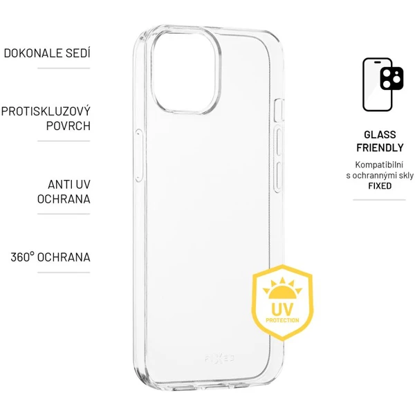 FIXED Story AntiUV TPU kryt Apple iPhone 14 čiré - Pouzdra - Obrázek 94IQ100501