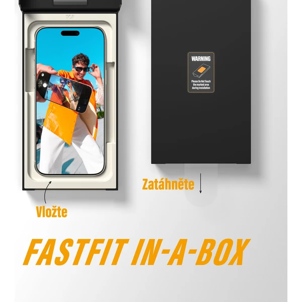PanzerGlass® Ultra-Wide Fit sklo Apple iPhone 17 Pro Max s bezprašným aplikačním boxem - Ochranné folie a skla - Obrázek 94KH000K01