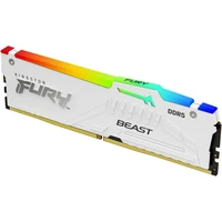 Kingston FURY Beast White RGB DDR5 16GB 6000MT/s CL36 DIMM (1x16GB) EXPO/XMP - Operační paměti