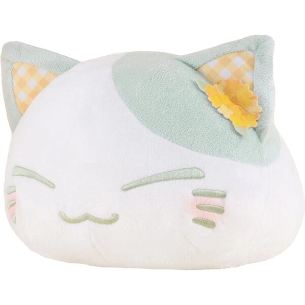 Plyšák Furyu Nemuneko Rape Flower Pattern Ear Decoration - zelený 30 cm Zelená