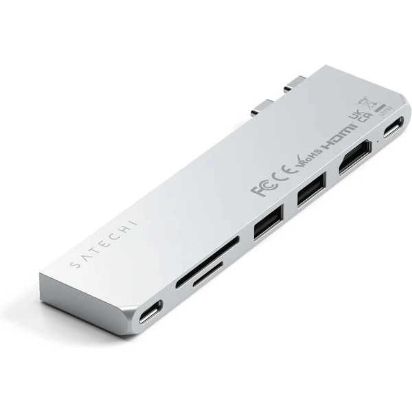 Satechi Pro Hub Slim stříbrný - USB huby - Obrázek 94T1000701