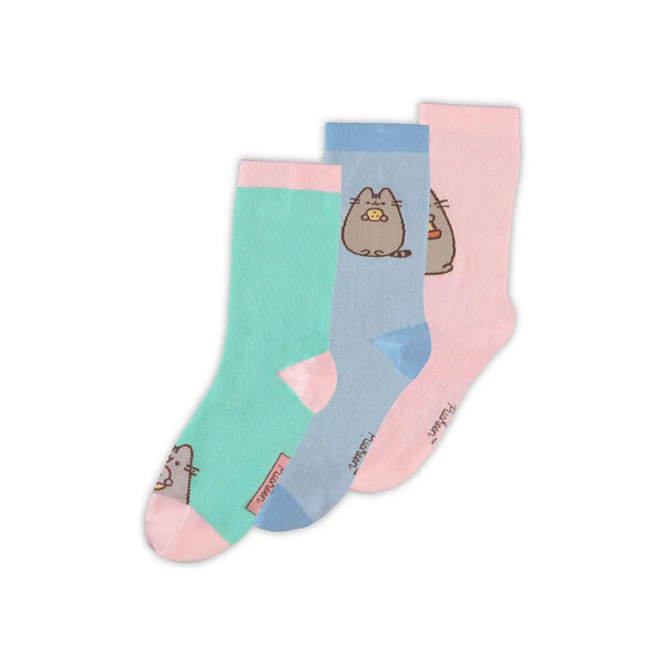 Ponožky Difuzed Pusheen - Snacks 39/42 (3 páry) Vícebarevná