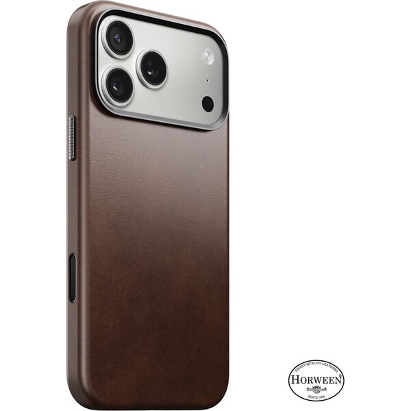 Nomad Traditional Leather Case (Horween) MagSafe kožený kryt iPhone 17 Pro Max Rustic Brown