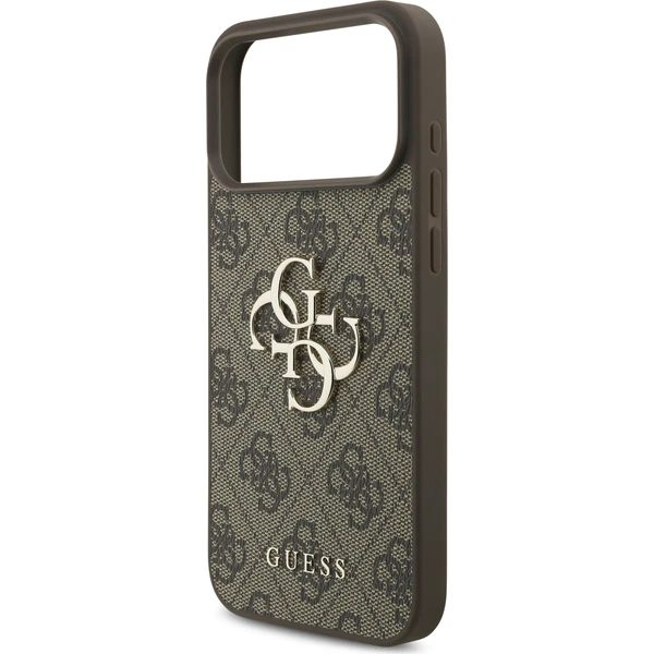 Guess PU 4G Metal Logo kryt iPhone 18 Pro hnědý - Pouzdra - Obrázek 94a8c68d4acb418dbab0b5e60b29ff12