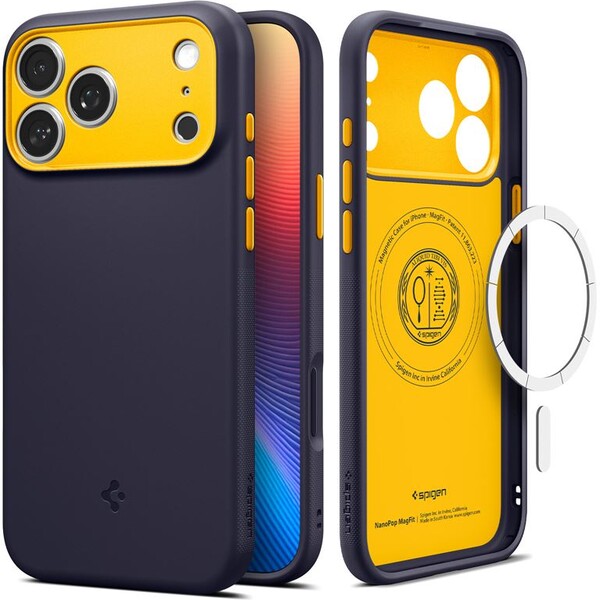 Spigen Nano Pop MagSafe kryt iPhone 17 blueberry navy