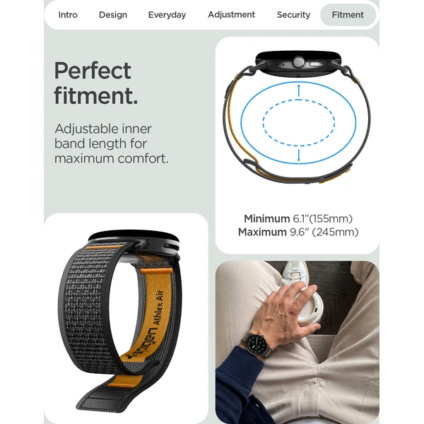 Spigen Athlex Air Active řemínek Google Pixel Watch 5/4/3 45mm black/orange - Řemínky - Obrázek 94e8bf28584e4fa3894000e462d2a26b