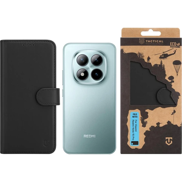 Tactical Field Notes pouzdro Xiaomi Redmi Note 15 Pro 4G černé - Pouzdra - Obrázek 94f1cf4185c943d8b2ff15716e94cb46