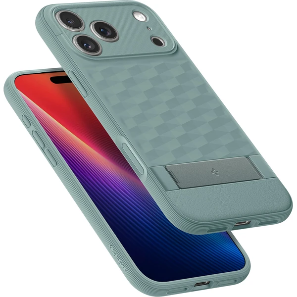 Spigen Parallax S MagSafe kryt iPhone 18 Pro/17 Pro sage green - Pouzdra - Obrázek 9533bfd97e24476aab8e9dcdf52228ae