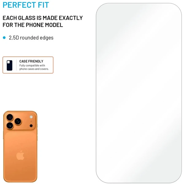 FIXED 2,5D tvrzené sklo Apple iPhone 17 Pro Max, 2ks čiré - Ochranné folie a skla - Obrázek 9588153cdf064d32a57ceda16b447032