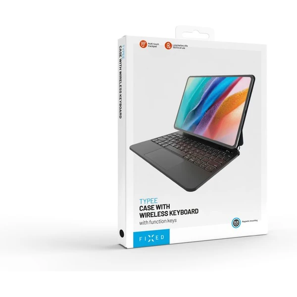 FIXED Typee pouzdro s bezdrátovou klávesnicí Apple iPad Pro 11" M5 2025/M4 2024, EN, černá - Pouzdra s klávesnicí - Obrázek 958e64f4f4cc4cd2b1d09825f6eae341