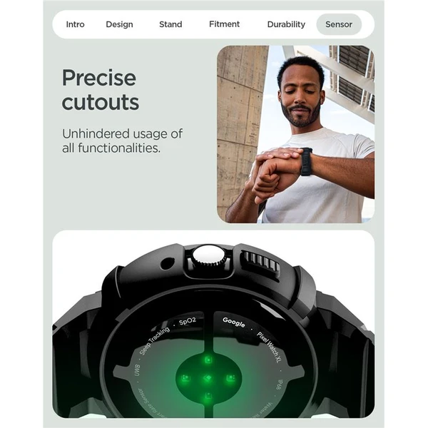 Spigen Rugged Armor kryt Google Pixel Watch 4 41mm matně černý - Pouzdra - Obrázek 95963e22231b452c9ffb9aa145125b5f