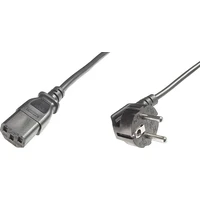 PremiumCord napájecí kabel s vidlicí k počítači 230V 10m černý - Kabely a redukce