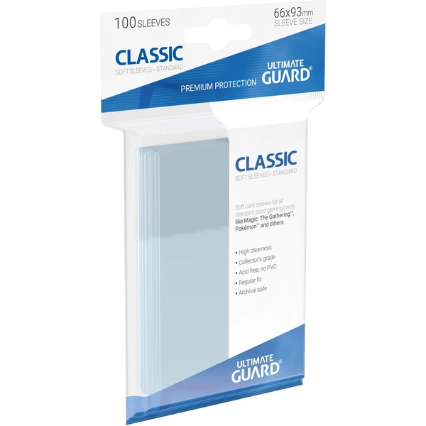 Ultimate Guard Classic Sleeves obaly na karty 100ks čiré (66 x 93 mm) - Obaly na karty - Obrázek 95YB000N01