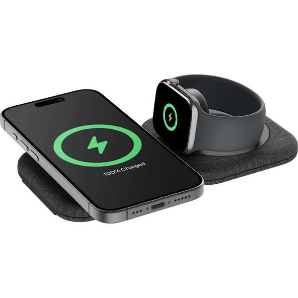 Belkin BOOST CHARGE™ PRO Qi2 15W 2v1 Bezdrátová MagSafe cestovní podložka pro iPhone/Apple Watch/Air - Nabíječky - Obrázek 95ZM000K01