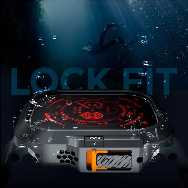 Spigen Lock Fit kryt Apple Watch Ultra 3/2/1 (49mm) černý - Pouzdra - Obrázek 95a97bf7a6b34820b4d7920ff6c9e467