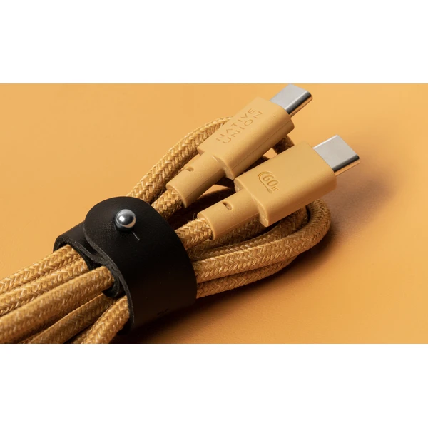 Native Union Belt Cable USB-C/USB-C kabel 1,2m, 60W horčicový - Kabely a redukce - Obrázek 95b77e548a6547799412f3444949ccc1